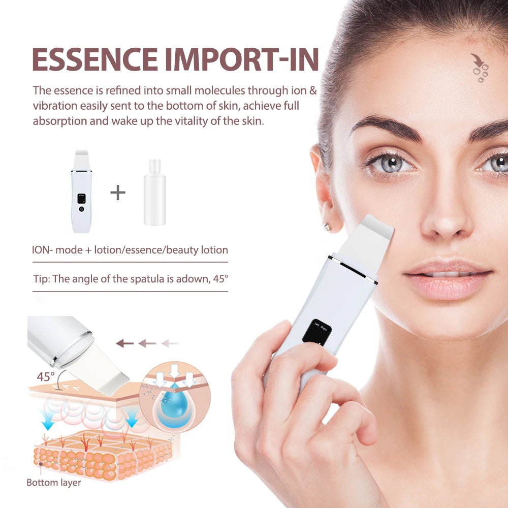 Ultrasonic Skin Scrubber – Blackhead Remover & Pore Cleaner