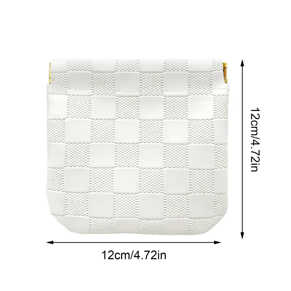 Small Auto-Closure Makeup Bag – Travel Cosmetic & Jewelry Pouch Cosmetic Travel Pouch Oasis Select White CN