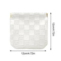 Small Auto-Closure Makeup Bag – Travel Cosmetic & Jewelry Pouch Cosmetic Travel Pouch Oasis Select White CN