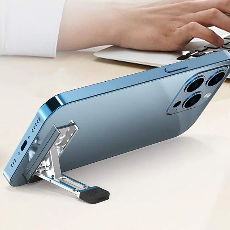 1pc Zinc Alloy Foldable Laptop Stand Portable Ultra Thin Notebook Cooling Pad Tablet Riser Adjustable Height Desktop Holder Oasis Select