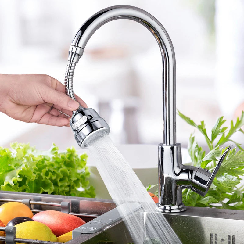 360° Swivel Faucet Aerator – Water-Saving Kitchen Sprayer Nozzle