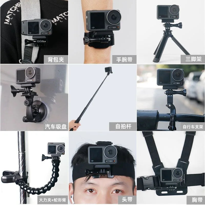 DJI OSMO Action 6 Accessories Kit – Waterproof Case & Hiking Set