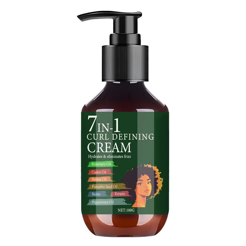 7-in-1 Curl Defining Cream – Rosemary & Castor Oil Frizz Control Curl Defining Cream Oasis Select