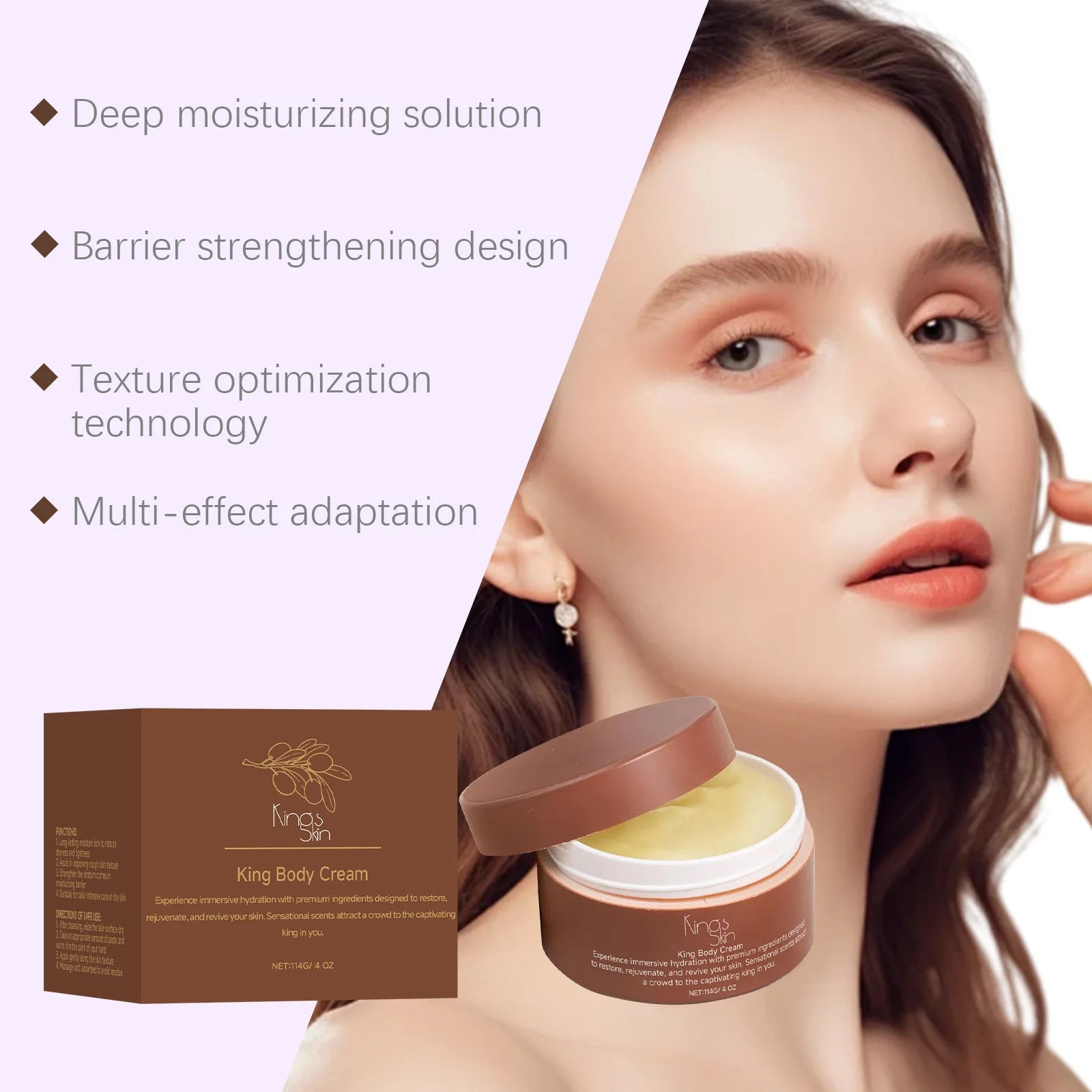 Shea Butter Body Cream – Moisturizing, Lifting & Brightening Body Butter Cream Oasis Select