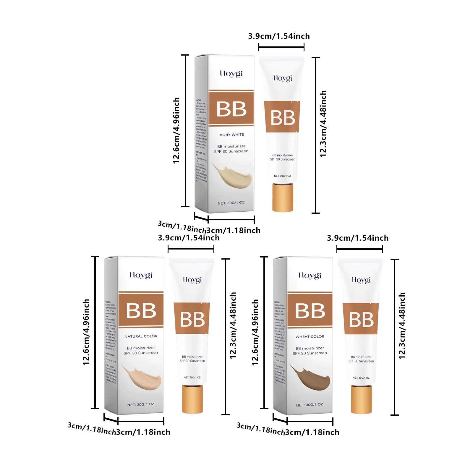 Hoygi BB Cream – SPF Moisturizing Foundation & Concealer BB & CC Cream Oasis Select