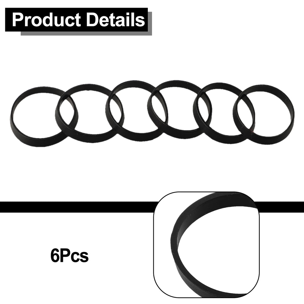 6PCS 40mm Rubber Seal Rubber Washers For Plumbing Sink Pipe Fittings Waste Pipe Drainage Pipe Gasket Oasis Select