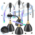 Fly Fans for Tables, Fly Repellent Fan with Soft Blades, USB or Batteries Powered, Soundless and Portable, for Picnic BBQ Party Oasis Select 4pcs-Black