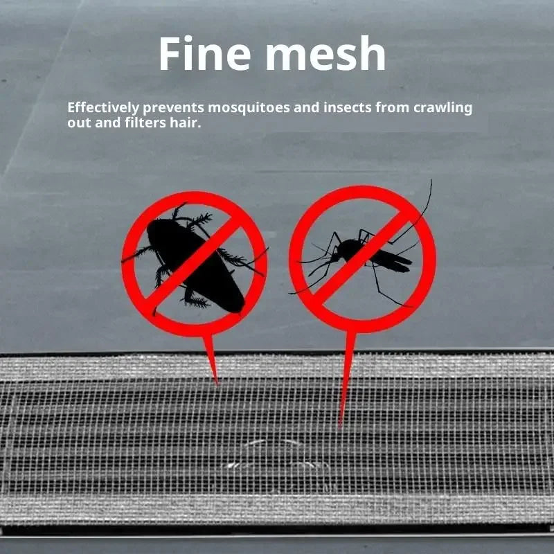 Self-Adhesive Floor Drain Stickers Cutable Shower Drain Hair Catcher Disposable Mesh Sink Strainer Filter Screen Sticker Oasis Select
