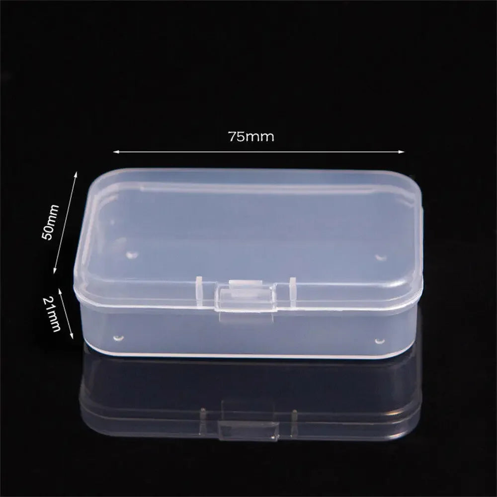1pc 6 Grids Compartments Plastic Transparent Organizer Jewel Bead Case Cover Container Storage Box For Jewelry Pill Coin Sundry Oasis Select Transparent3