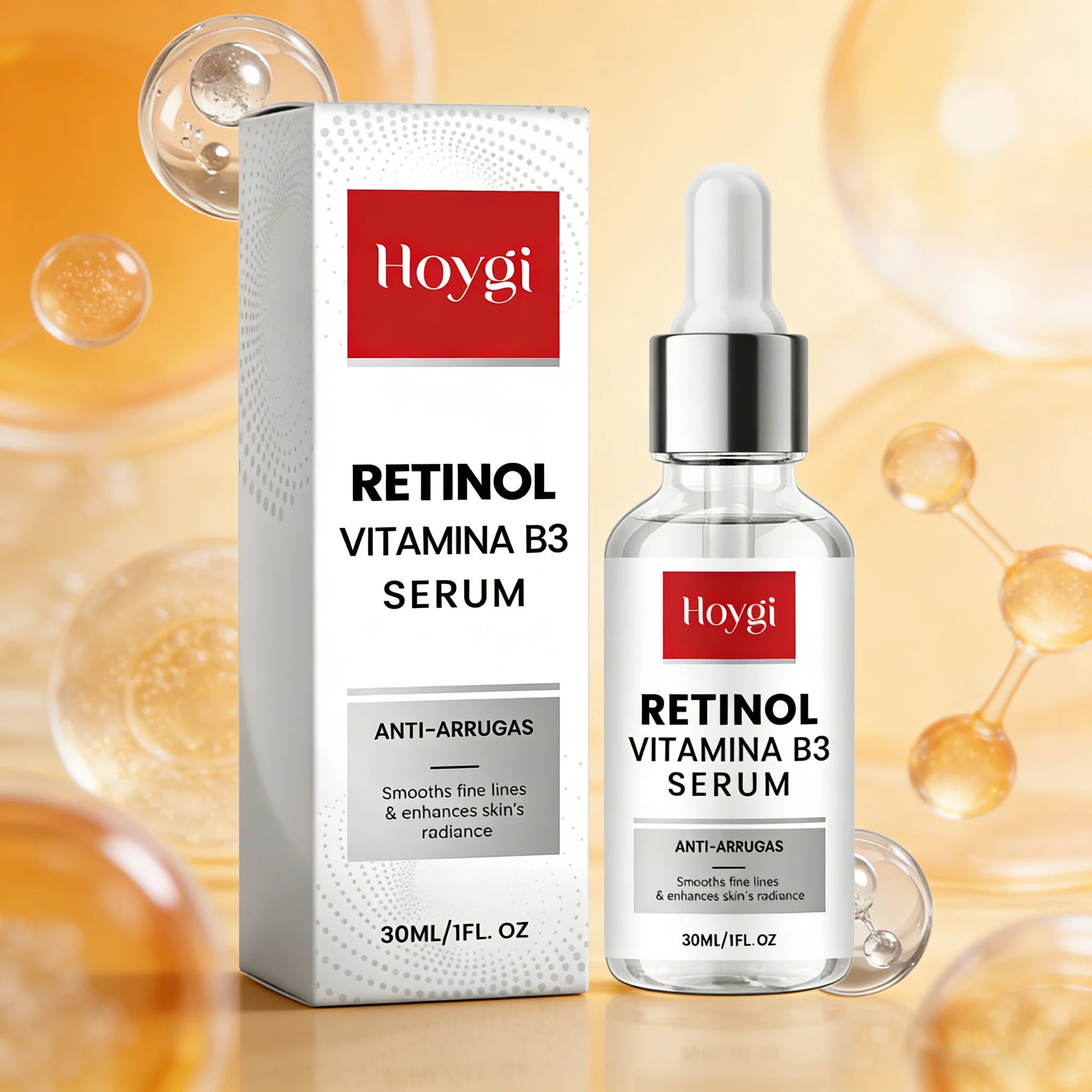 Retinol Essence Anti-Aging Serum Reduces Fine Lines Wrinkle Lifting Firming Brightening Hydrating Facial Serum Skin Care Oasis Select
