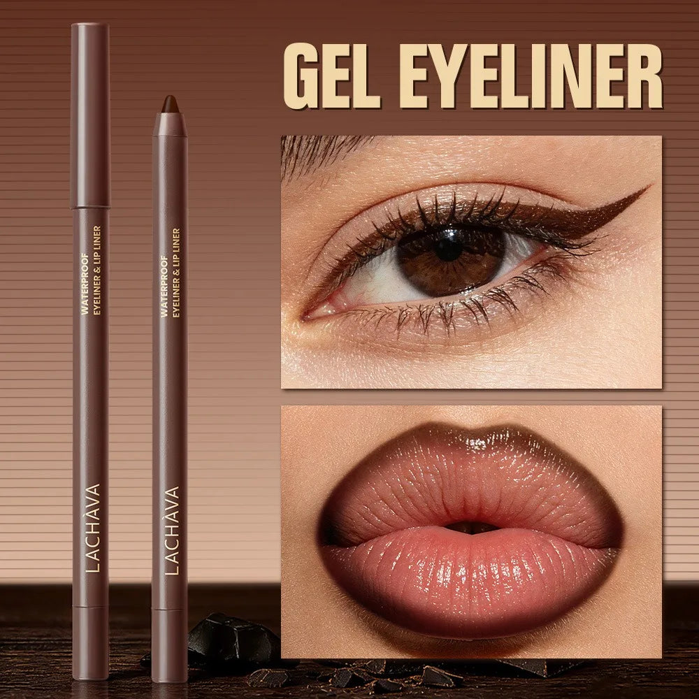 Waterproof Black Brown Eyeliner Gel Pencil Lipliner Multi-purpose Oasis Select