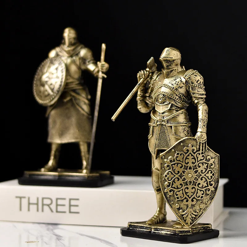 Nordic Vintage Knight Decoration Creative Living Room Office Decoration Home TV Cabinet Decoration Oasis Select