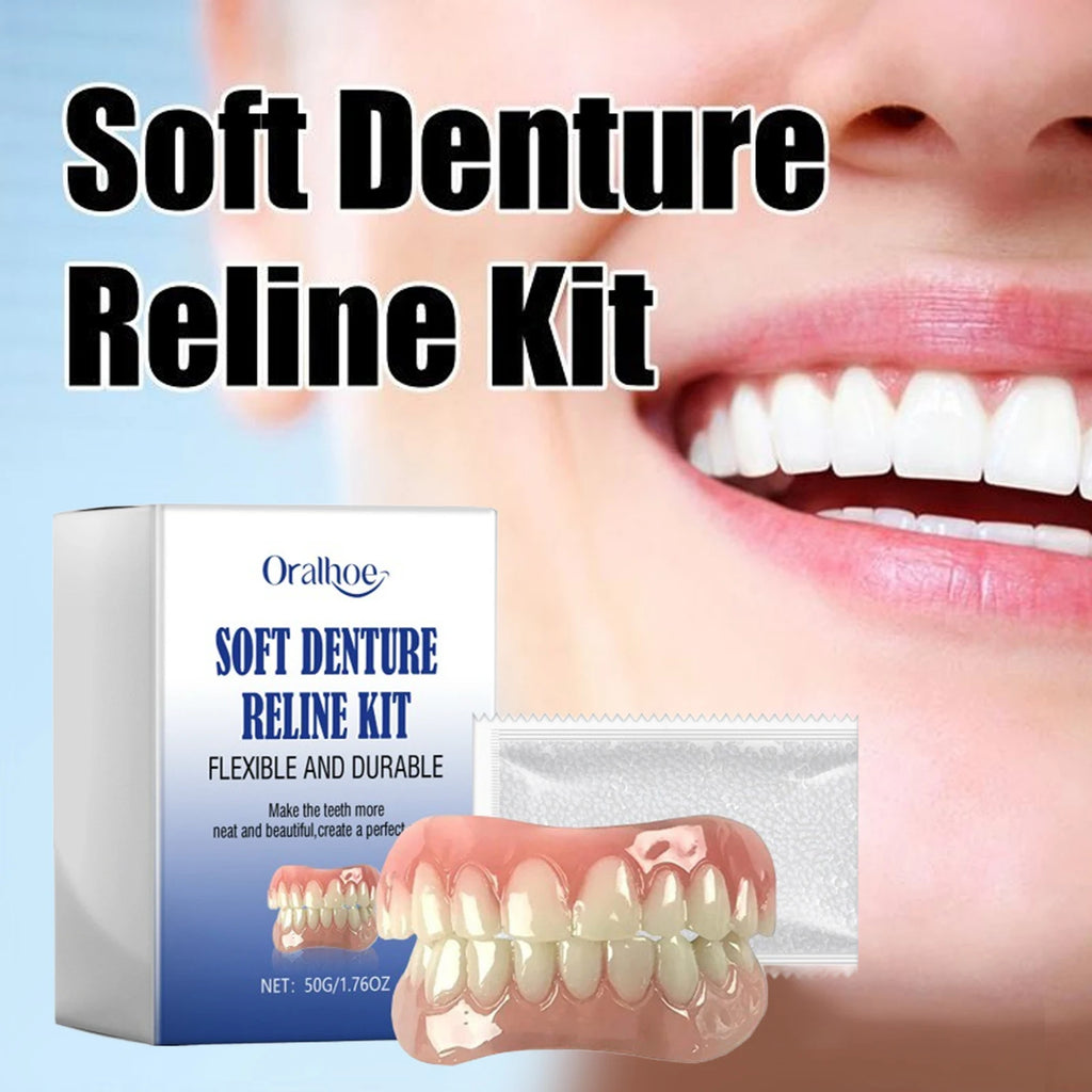 Oralhoe Soft Denture Reline Kit – Temporary Cosmetic Braces Temporary Dental Kit Oasis Select