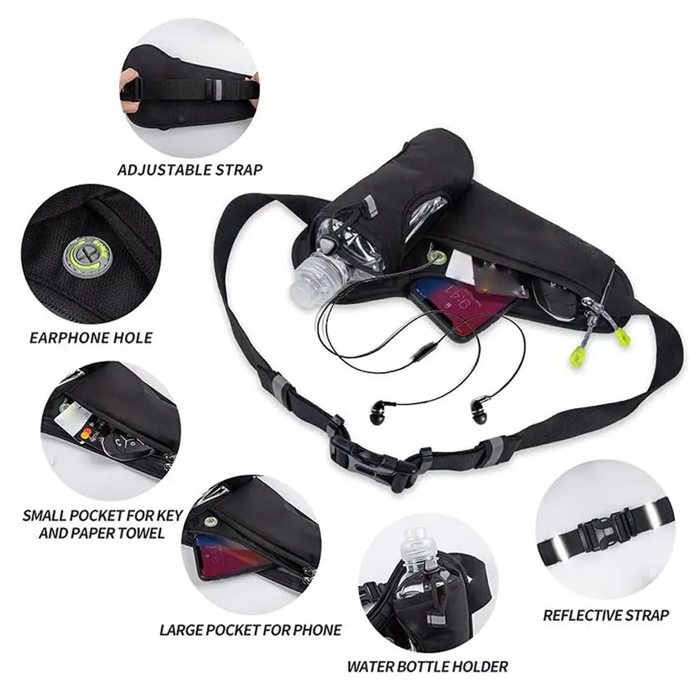 Sport Water Bottle Holder Outdoor Camping Hiking Fitness Running Sports Packs For Men And Women Bicycle Cycling Belt Waist Bags Oasis Select