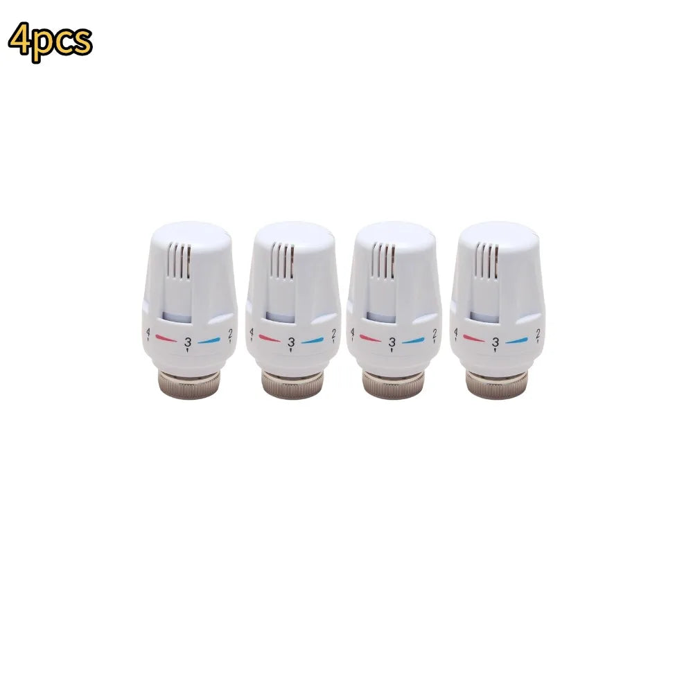 Radiator Thermostatic Control Valve Adjustable Floor Heating Temperature Control Thermostat Valve Thermostatic Radiator Valve Oasis Select 4pcs