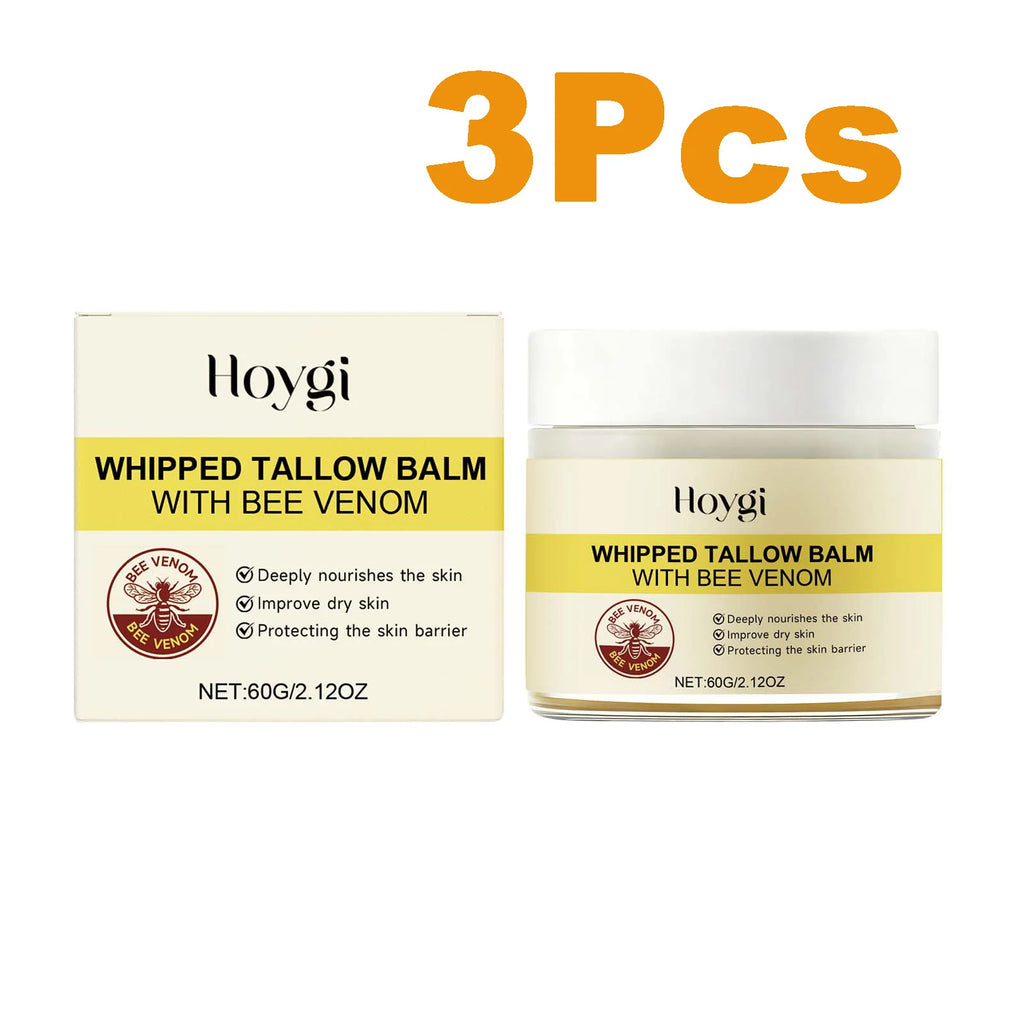 Hoygi Whipped Tallow & Bee Venom Face Cream – Firming Moisturizer Face Moisturizer Cream Oasis Select 3 x 60g Boxed