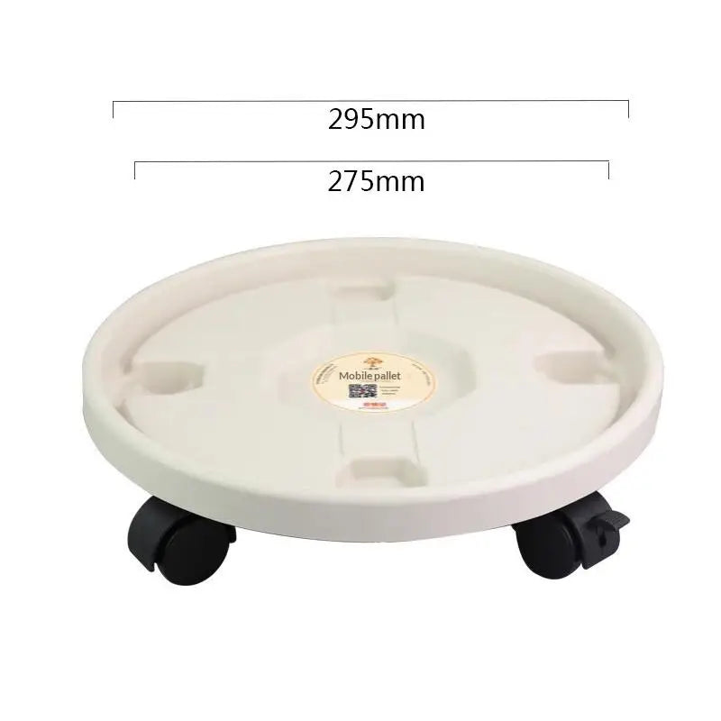 Rolling Plant Stand Tray with Wheels – Heavy Duty Pot Caddy