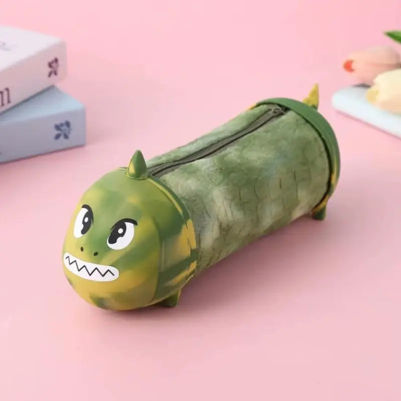 Cute Cartoon Plush Pencil Case Multi-function Storage Large-capacity Stationery Box Cosmetic Bag Oasis Select A1