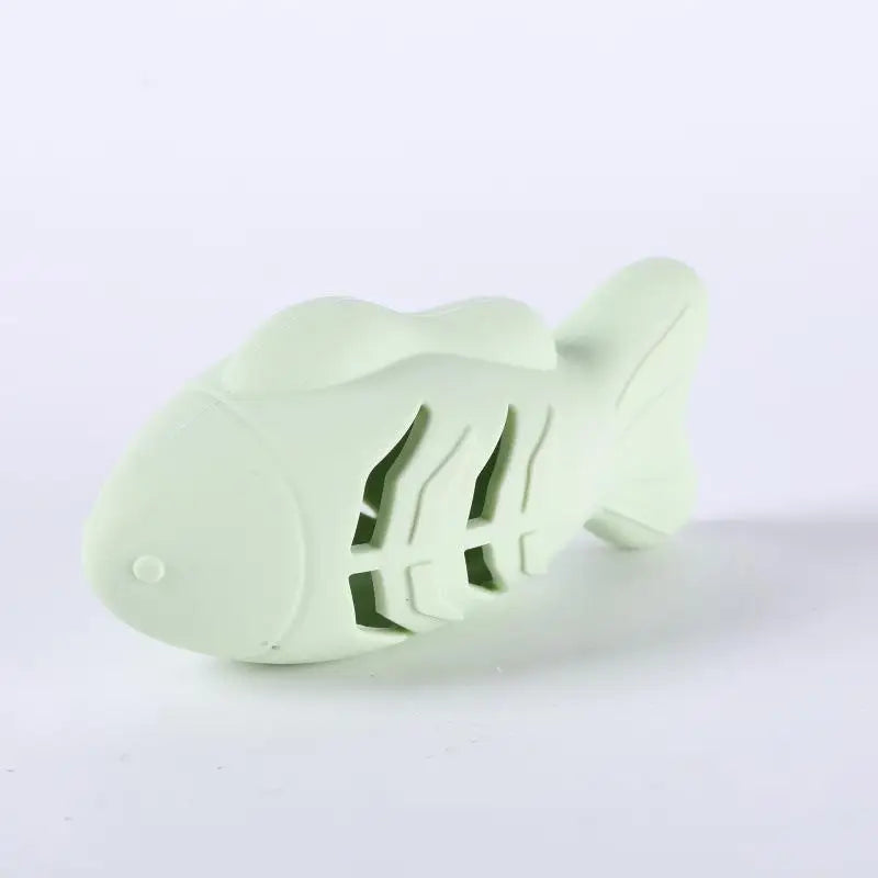 Small Fish Hiding Food Grinding Teeth Entertainment Pets Interactive Toys Durable Bite-Resistant Silicone Hide Snacks Pets Toy Oasis Select A10