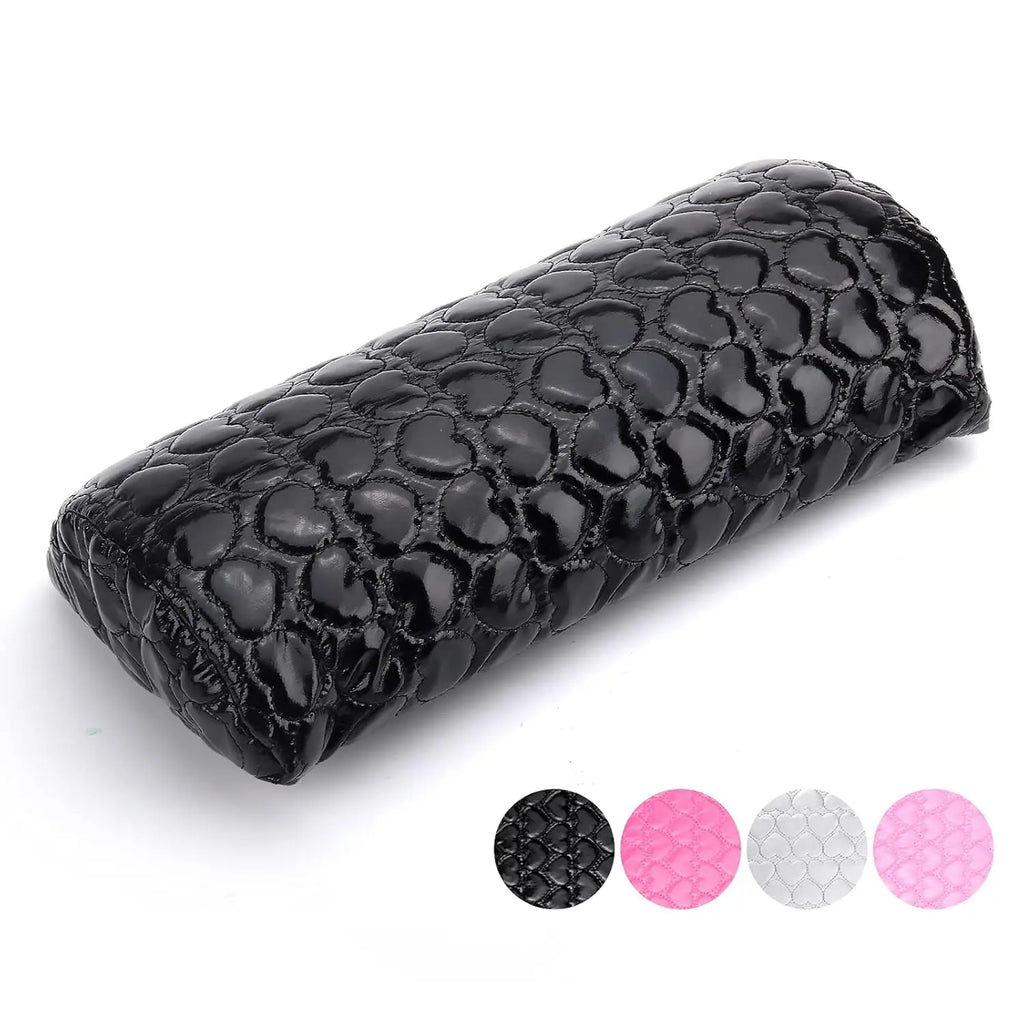 Nail Pillow Hand Rest for Nails Washable PU Leather Nail Armrest Detachable Manicure Hand Pillow Cushion Nail Art Accessories To Oasis Select black