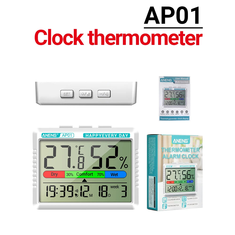 ANENG AP01 Multiscene Measurement Temperature Humidity Meter Handheld Precision Digital Air Thermometer Hygrometer Tester Tools Oasis Select Blue