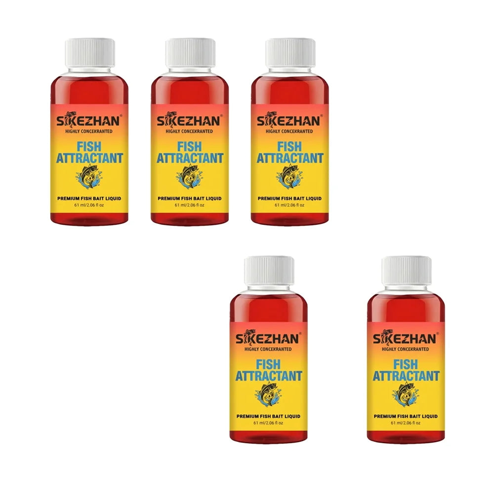 Fast Acting Red Worm Liquid Fish Attractant Concentrated Scent Additive Bait Flavor Lure Enhancer For All Freshwater Carp Bass Oasis Select 5pcs