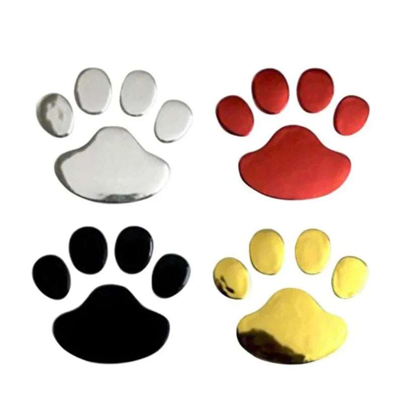 1/2/3/4pairs Door Mirror Cat Dog Footprint Puppy Claw Car Stickers Footprint Sticker Windshield Decals Bumper Car Window Decals Oasis Select