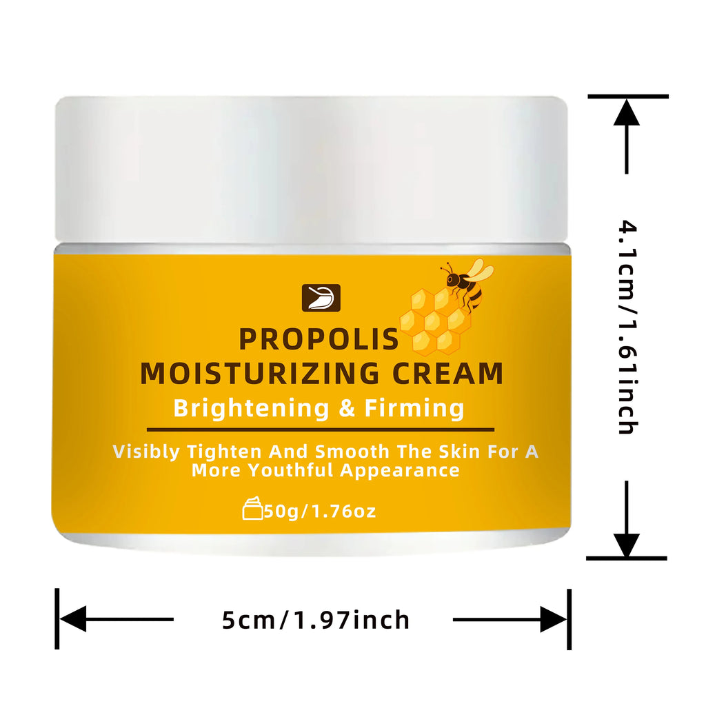 Propolis Cream with Honey & Collagen - Deep Hydration, Firming & Even Tone Face & Body Moisturizer | All Skin Types | 30g/1.76oz Oasis Select 50g