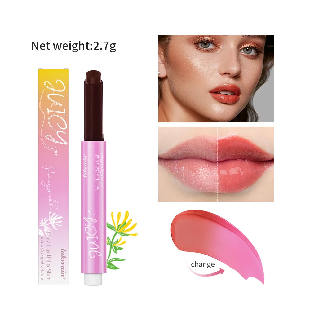 Lakerain Color-Changing Lip Balm Gloss with Vitamin E | 6 Shades