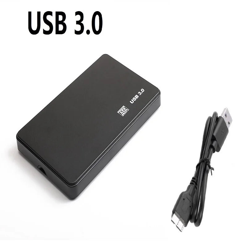 5Gbps USB 3.0 To 2.5 Inch Hard Drive Case SATA HDD SSD Enclosure External Hard Drive Disk Box for PC Laptop Smartphone PS5 Oasis Select Black