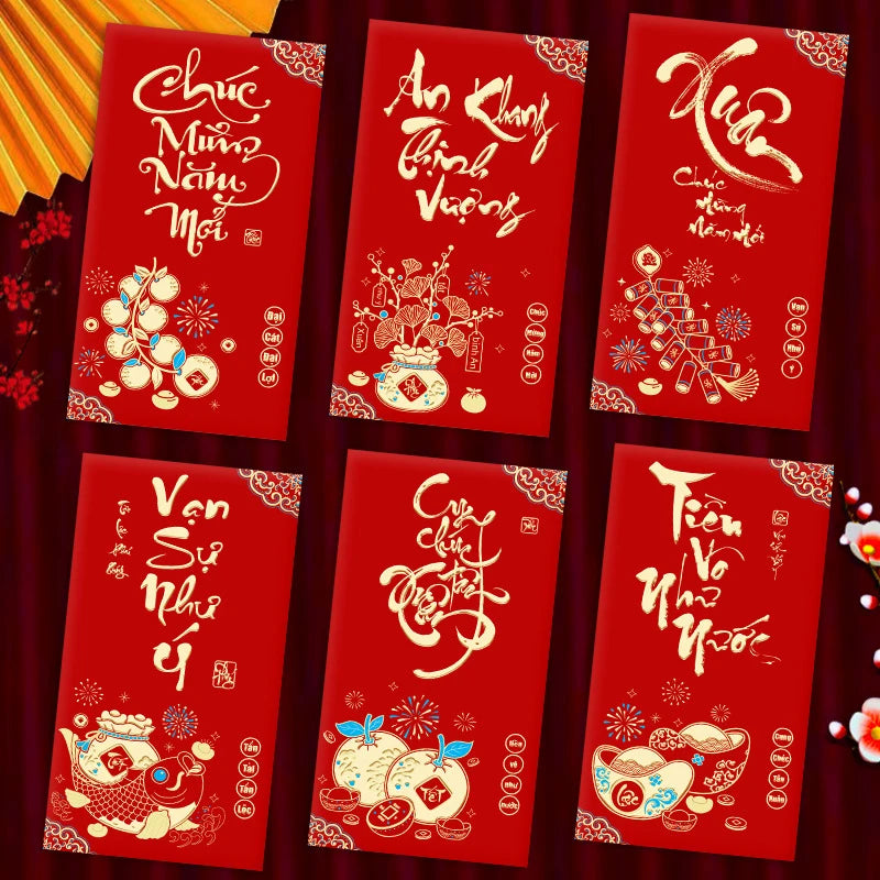 Horse Year 2026 Red Envelopes Chinese New Year Red Envelopes Spring Festival Party Favors Lunar Year Of The Horse Red Pockets Oasis Select B3