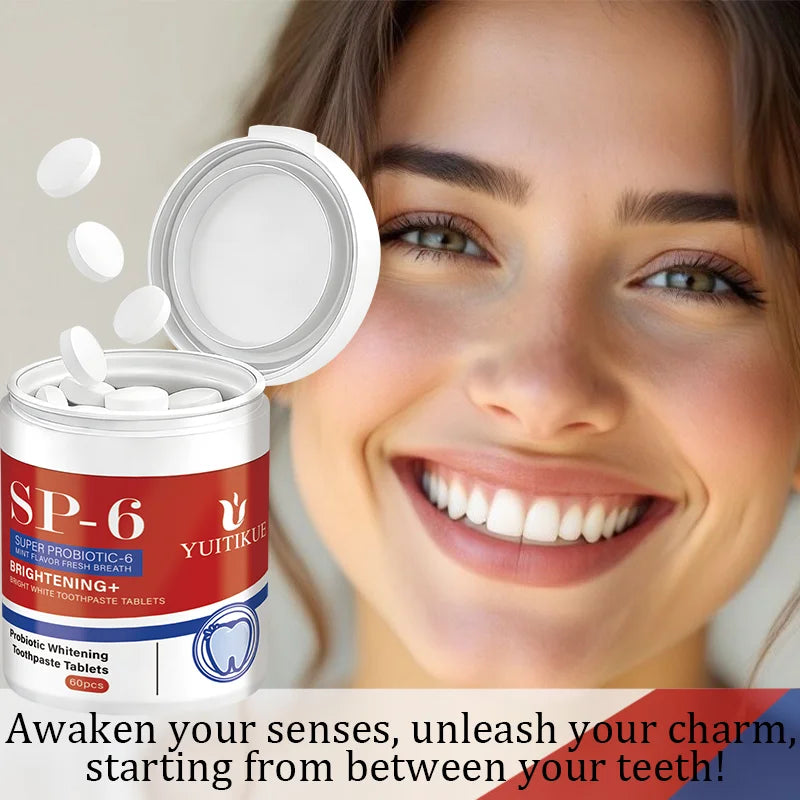 UITIKUE SP-6 Probiotic Toothpaste Tablets – Fresh Mint, Deep Clean, Brighten Teeth & Freshen Breath Oasis Select