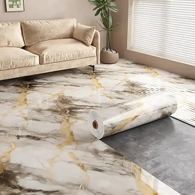 Imitation Ceramic Tile Self-Adhesive Wallpaper With Marble Pattern Thick Foam Waterproof Wall Sticker For Living Room Decoration Oasis Select