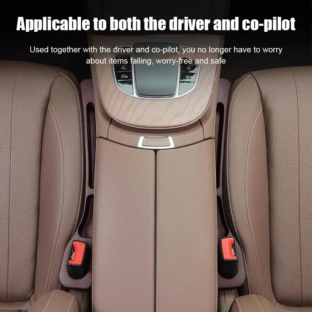 1Pair Car Seat Gap Filler Seat Crevice Storage Box Bag Between Seats Console Organizer Decoration Interior Auto Accessories Oasis Select