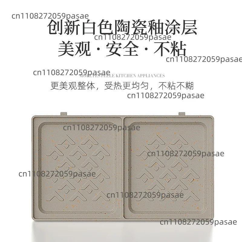 Double Pan Breakfast Machine – Waffle, Sandwich & Egg Maker