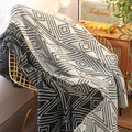 Thick Warm Winter Blanket Soft Flannel Throw Blanket Office Nap Sofa Single Shawl Air Conditioner Cover Oasis Select black 70 x 100CM