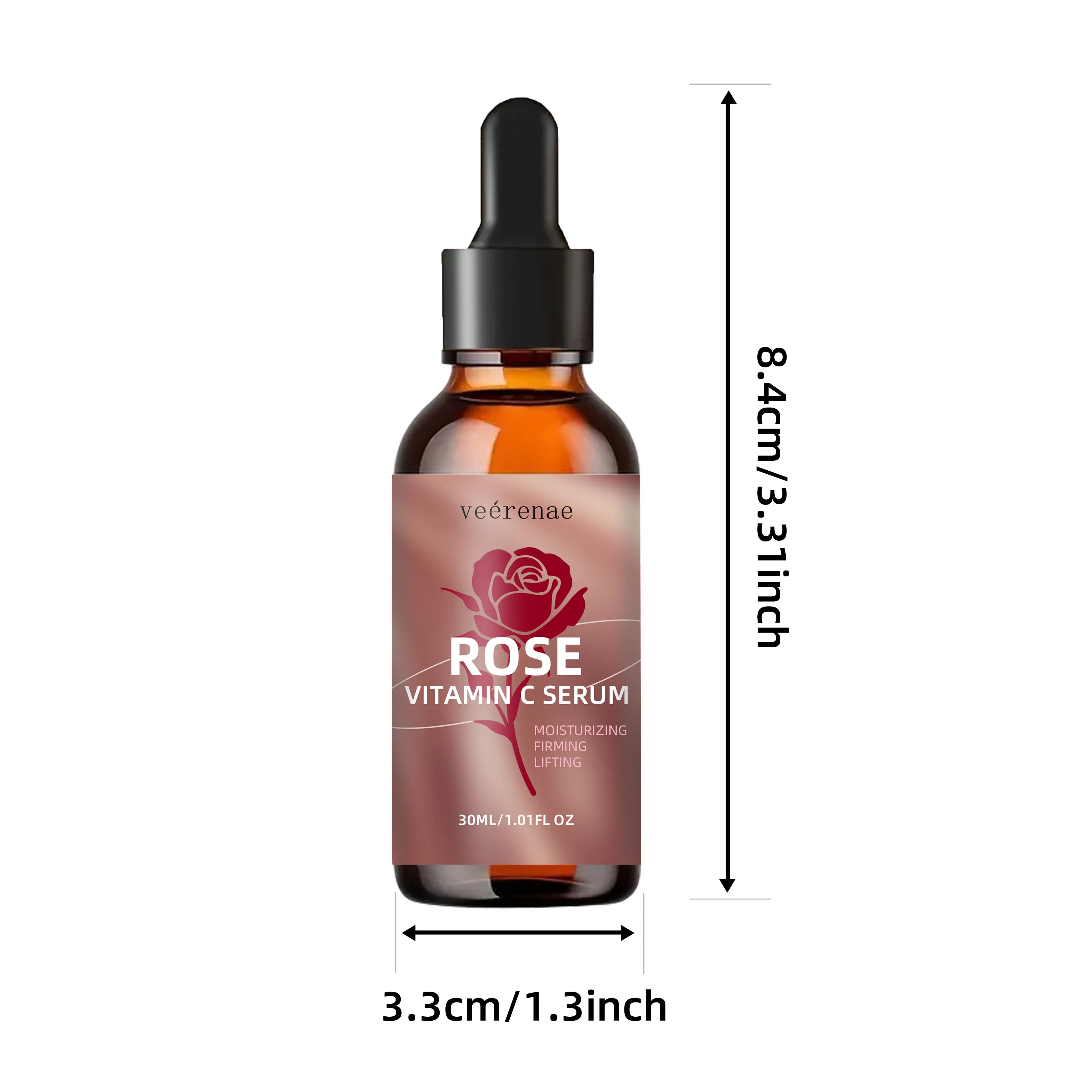 veérenae Rose Vitamin C Face Serum – 24-Hr Hydration