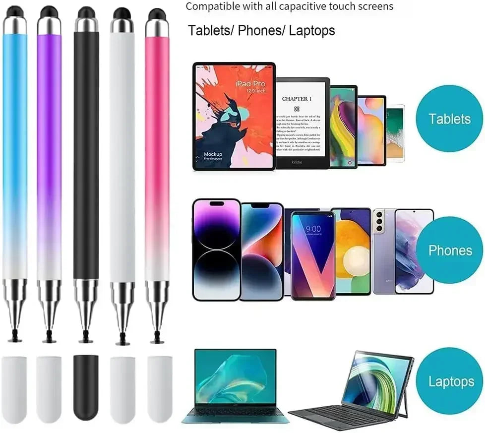 1/3/4Pcs Tablet Pen Drawing Screen Touch Pens 2 in 1 Universal Capacitive Stylus Pencil for IPhone IPad Samsung Android Phone Oasis Select