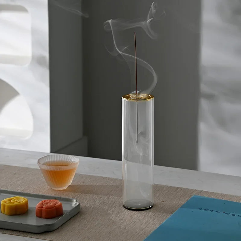Upside-down Incense Burner Creative Line Incense Burner Zen Decoration Retractable Glass Incense Burner Oasis Select