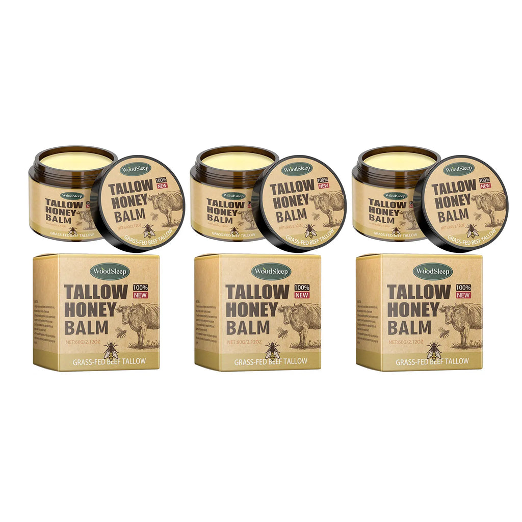 WOODSLEEP Beef Tallow & Honey Moisturizer Cream – Face & Body Face & Body Cream Oasis Select 180g boxed