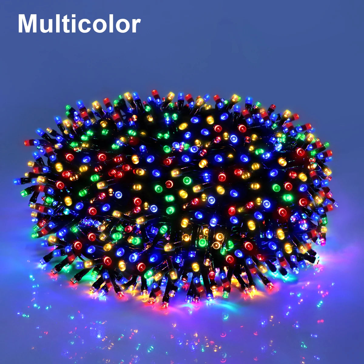 10M-100M Led Light String Street Garland Fairy Light 110V 220V Waterproof Outdoor Garden Party Wedding Christmas Decoration Lamp Oasis Select Multicolor EU Plug 100M 1000LEDs