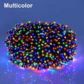 100M 50M Fairy Wedding Lights Decorative LED String 220V Outdoor Garden Waterproof Garland Light For Marry Christmas Street Lawn Oasis Select Multicolor EU Plug 50M 500LEDs