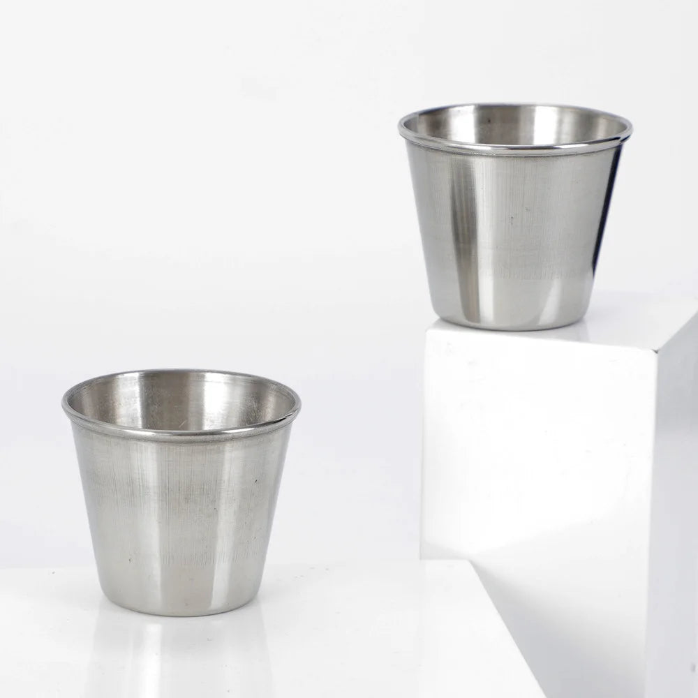 45/70ml Stainless Steel Sauce Cups Hot Pot Dipping Bowl Small Sauce Cup Seasoning Dish Saucer Appetizer Plates Sauce Container Oasis Select