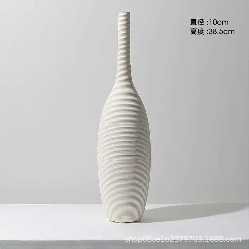 Ceramic Vase Decoration Advanced Sense Flower Arrangement Ins Wind Wine Cabinet Home Decoration Oasis Select A