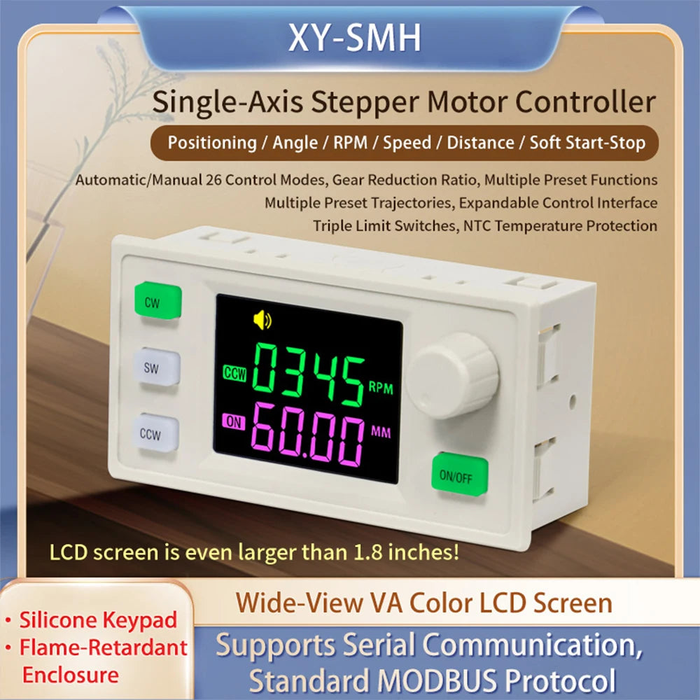 XY-SMH Single-Axis Stepper Motor Controller Motor Speed Controller 0~100% Adjustable With Protection TTL Serial Communication Oasis Select Default Title