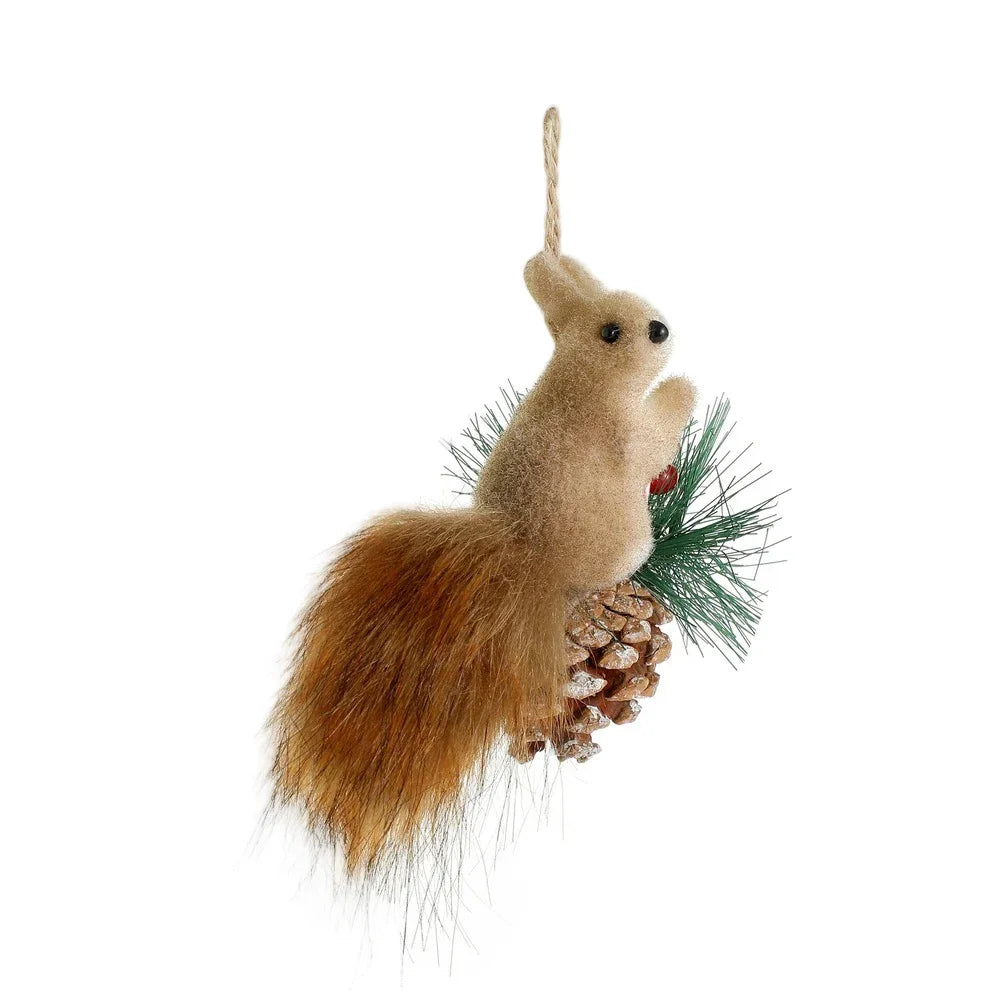 Charming Festive Accessory Christmas Squirrel Decoration Festive Aesthetic Hanging Decoration Seasonal Home Decor Oasis Select B China Mainland