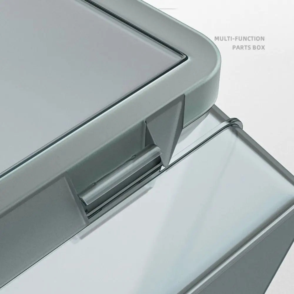 Transparent Plastic Parts Box with Removable Dividers