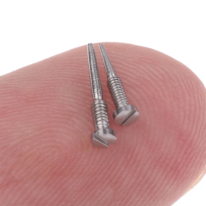 100Pcs Glasses Spring Hinge Screws Optical Eyewear Accessories Pointed End Self Aligning Screw Repair Supplies Oasis Select