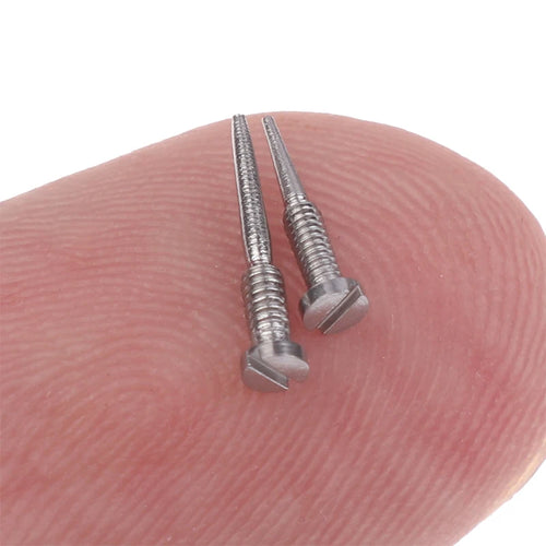 100Pcs Glasses Spring Hinge Screws Optical Eyewear Accessories Pointed End Self Aligning Screw Repair Supplies Oasis Select