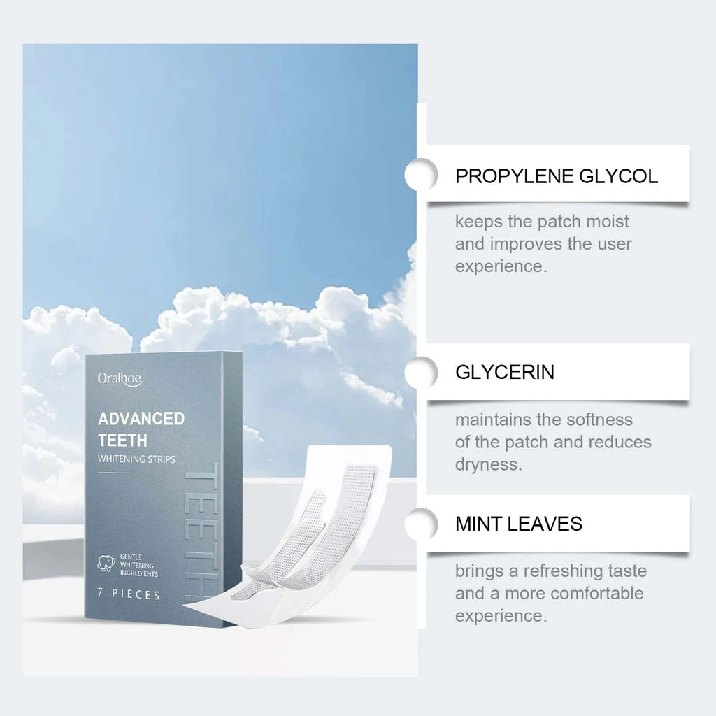Teeth Whitening Strips - Gentle Oral Care For Shining Teeth, Enamel Protection & Long-Lasting Fresh Breath Maintenance Oasis Select